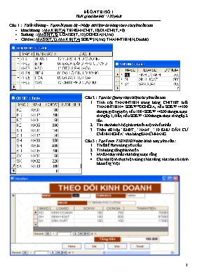 Đề ôn tập Tin học lớp 12 (Đề số 1)